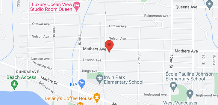 map of 2390 MATHERS AVENUE